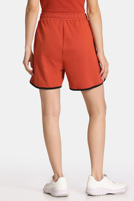 Rosaline Flex Fit Easy Movement Shorts - Burnt Ochre — image 3